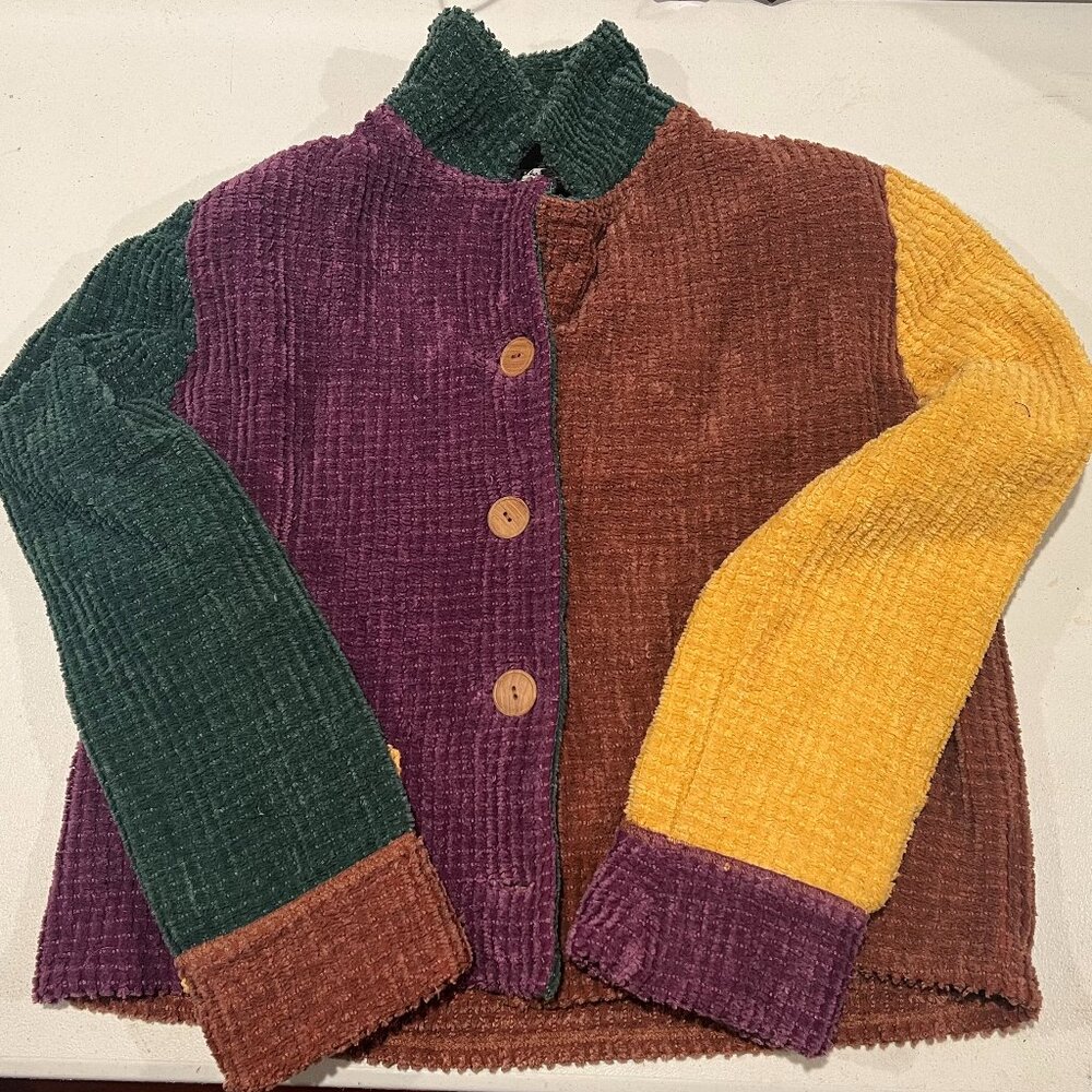 Mult-colored Button Jacket